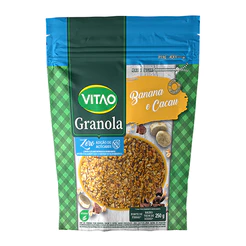 Granola Banana e Cacau Integral Zero Açúcar Vitao 250 g