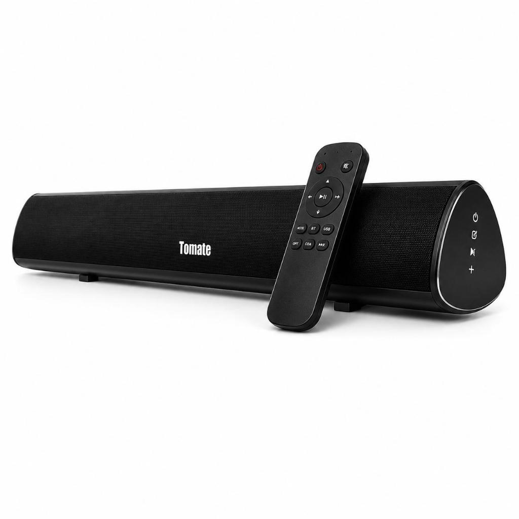 Soundbar Bluetooth 120W Tomate MTS2018 Óptica Coaxial USB RCA P2 Controle Remoto Home Theater para Smart TV Premium top