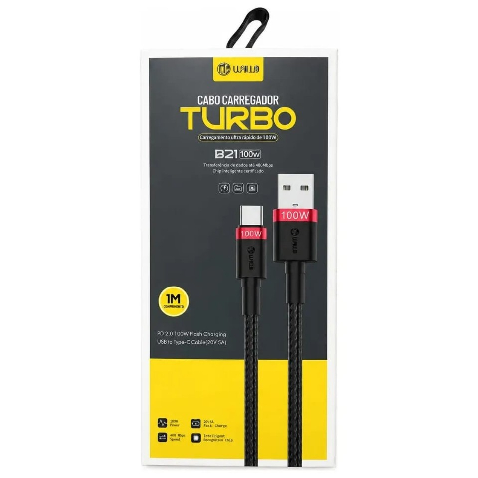 Cabo Tipo C Turbo 6A Mi Turbo Charge Xiaomi 120W 100W 90W 67W Reforçado Nylon