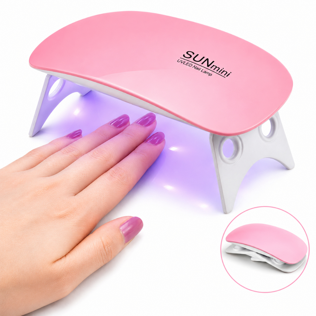 Mini Cabine UV LED 6W Portátil USB para Unhas Gel Secador Esmalte Sun Mini Dobrável