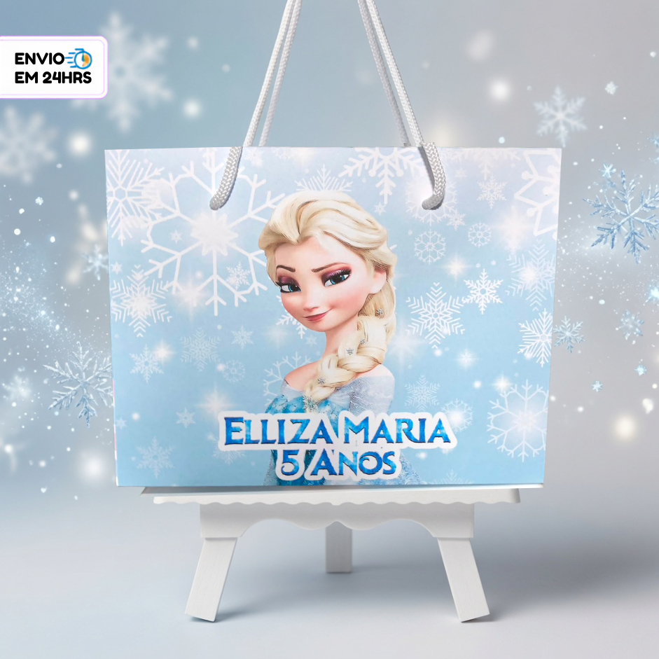 SACOLINHAS PERSONALIZADA DA FROZEN  FESTA DE ANIVERSARIO INFANTIL  LEMBRANÇINHAS PERSONALIZADA