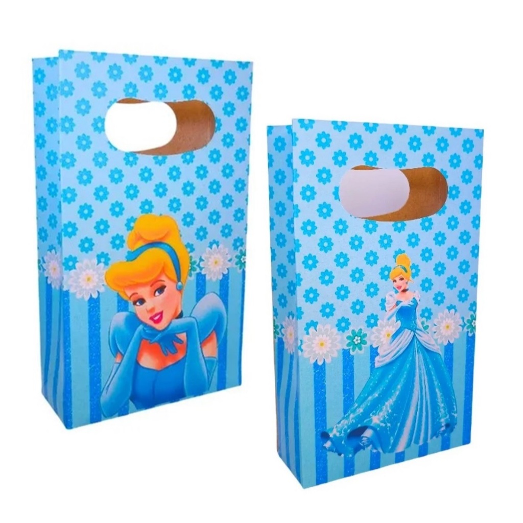 Sacolinha Surpresa Personalizada Cinderela Lembrancinhas para Festa Infantil