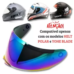 Viseira Camaleão Capacete Yohe Blade / Helt Polar
