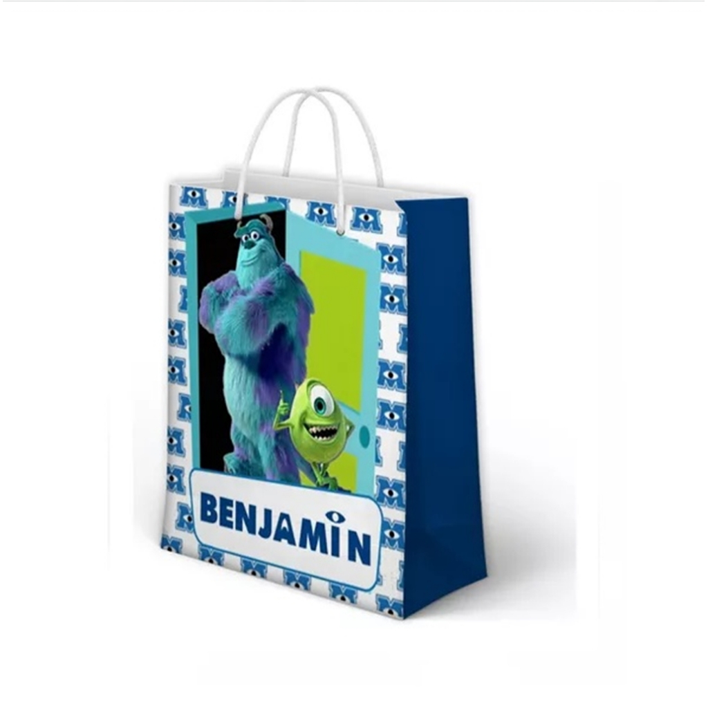 Sacolinha Monstros SA Personalizada para Aniversário/ Lembrancinha Festa Infantil / Qualquer nome e idade