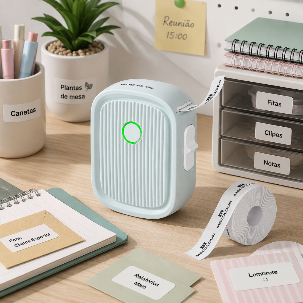 Mecolour L12 Impressora de Etiquetas Térmica Portátil Bluetooth Type-C