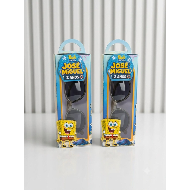 Kit de Caixas para óculos e doces Bob Esponja Personalizada /Lembrancinha de Festa /Aniversário / KIT FESTA