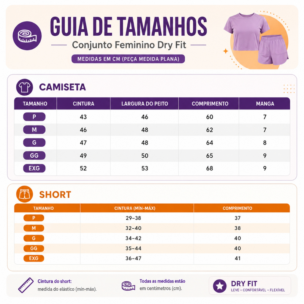 Conjunto Academia Feminino Dry Fit com Short — foto 9