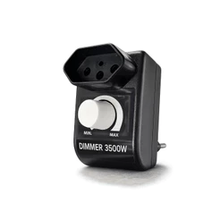 Dimmer 3500w Controlador Bivolt Universal Com Tomada Para Lixadeira Esmirilhadeira