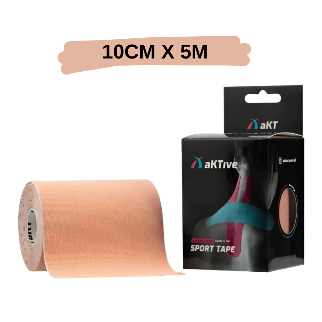Fita Kinesio Tape Aktive Original 10cm x 5m Bandagem Elástica Esportiva Fisioterapia