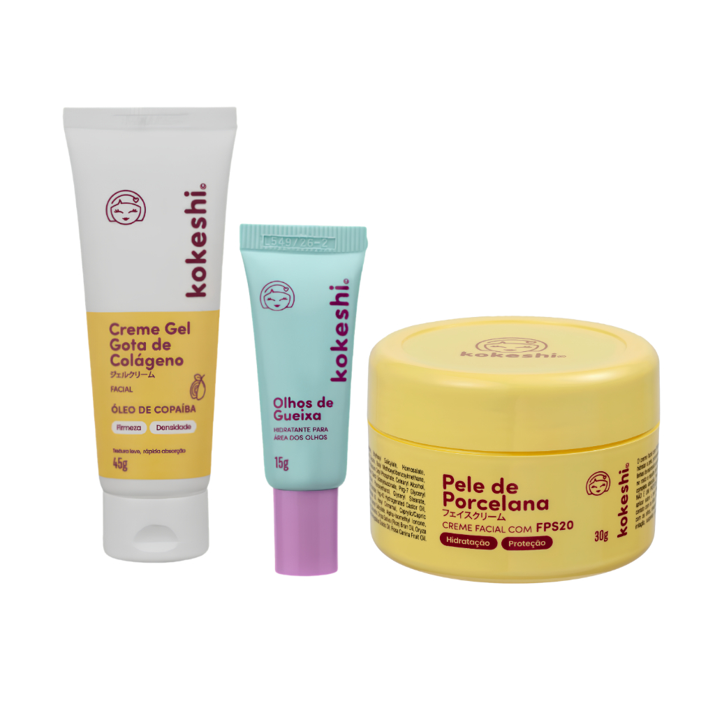 Kit Skincare Kokeshi Cuidados Essenciais
