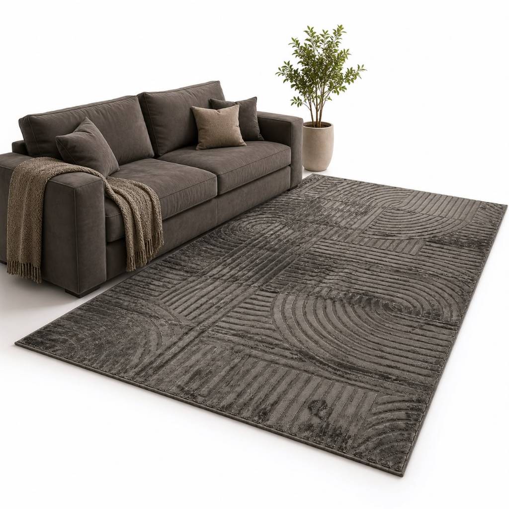 Tapete Aveludado grande 4,00 m x 2,00 m sofisticado e moderno varios ambientes Relevo 3D