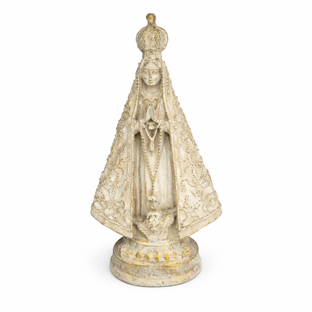 Imagem Nossa Senhora Aparecida 16cm Resina Artesanal Santa Católica