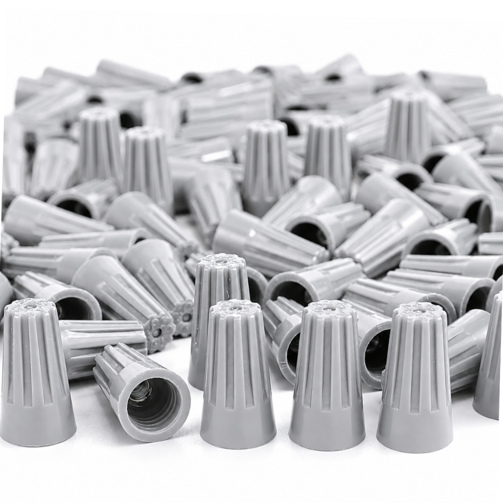 100un Conector Emenda Rápida Torção 0.5 Á 2.5mm Cinza Terminal de Rosca