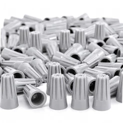 100un Conector Emenda Rápida Torção 0.5 Á 2.5mm Cinza Terminal de Rosca