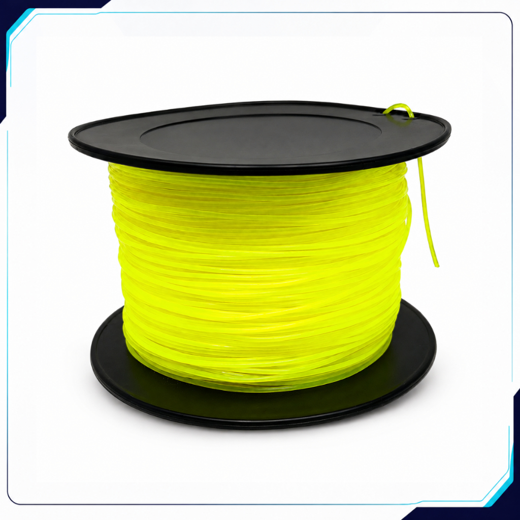 Fio Nylon Roçadeira 2mm 248m Redondo Carretel Para Corte Grama Jardim Mato