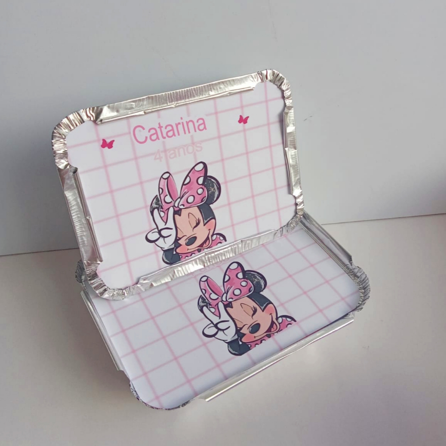 MARMITINHA MINNIE ROSA  PERSONALIZADA / LEMBRANCINHA DE  FESTA ANIVERSÁRIO