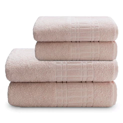 Toalha de Banho Kit 4 Peças 2 Banho 2 Rosto 100% Algodão 400g Alta Absorção Camesa Loft