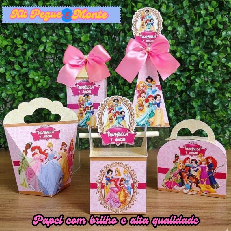 KIT FESTA DAS PRINCESAS PERSONALIZADOS