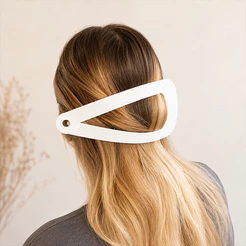 Presilha de Cabelo Gigante 21cm - Tic Tac para Cabelo Decorativa ou Acessório Feminino / Várias Cores