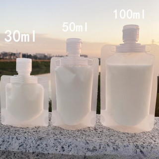 KIT 6 PCS saco frasco multiuso plástico 100 ml/50ML para amostras de embalagem de loção d…