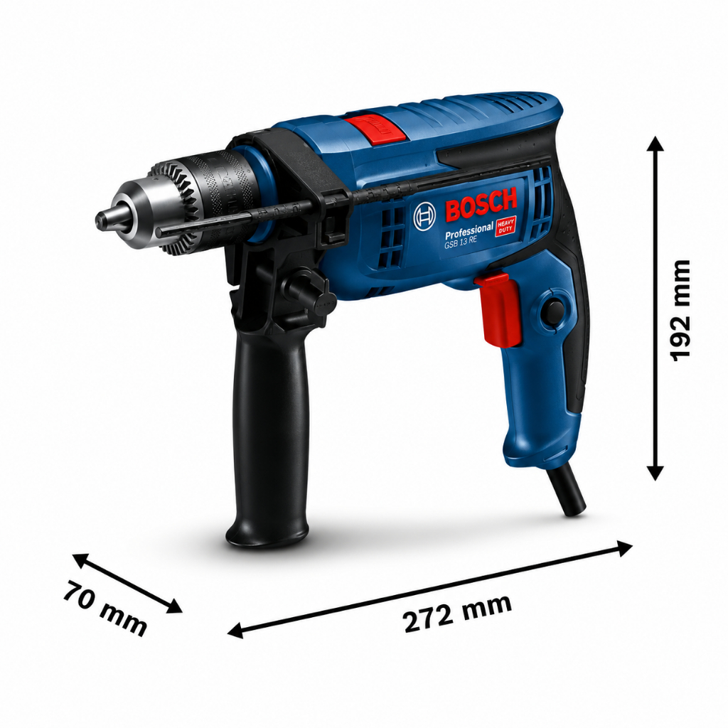 Furadeira de Impacto GSB 13 RE Bosch 750W com Maleta · foto 2
