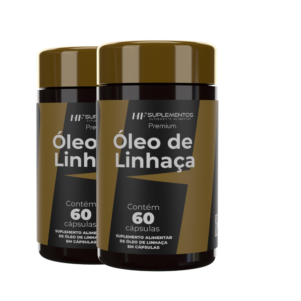 2X OLEO DE LINHAÇA 60CAPS PREMIUM HF SUPLEMENTOS