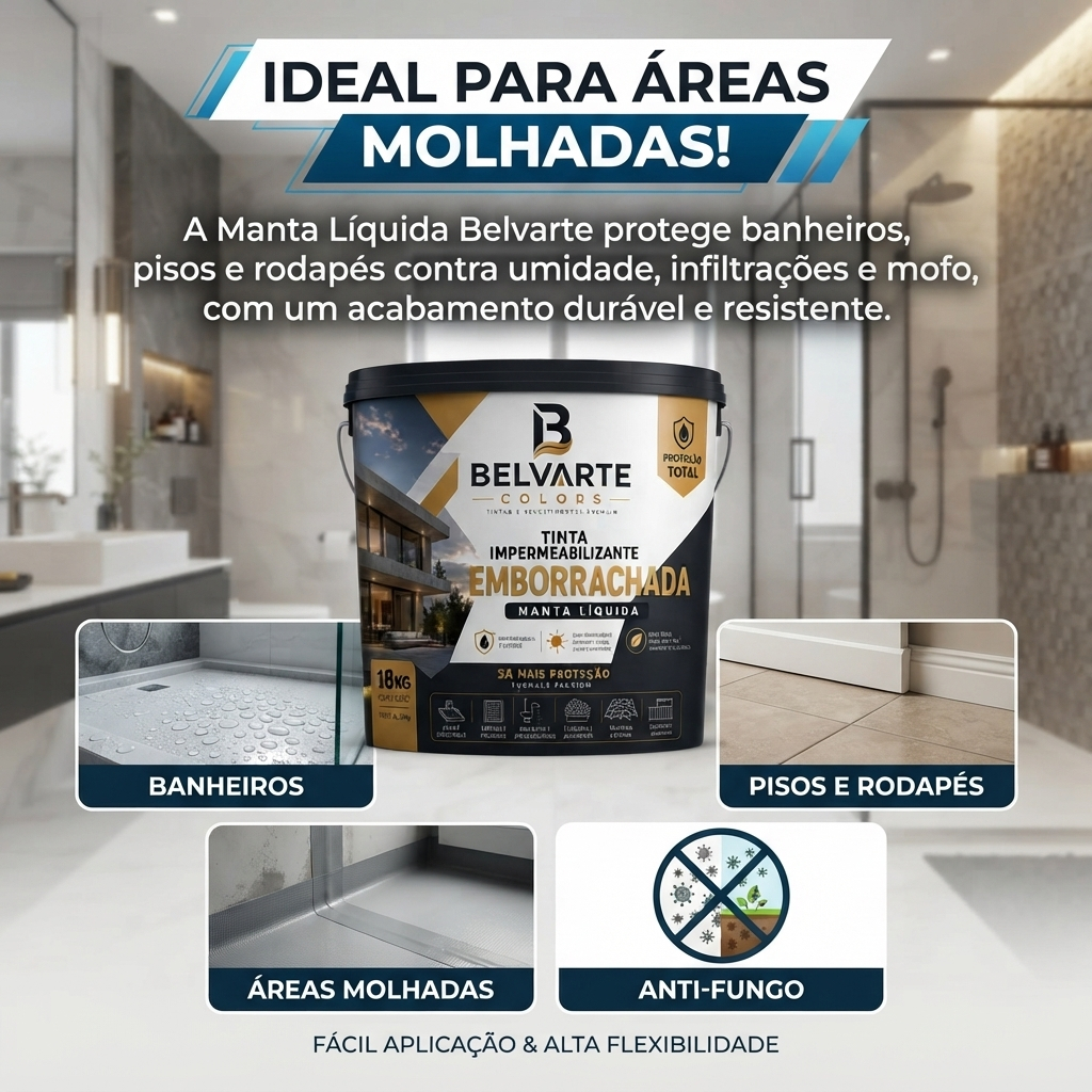 Tinta Emborrachada 18Kg Qualidade Premium Para Sua Construção