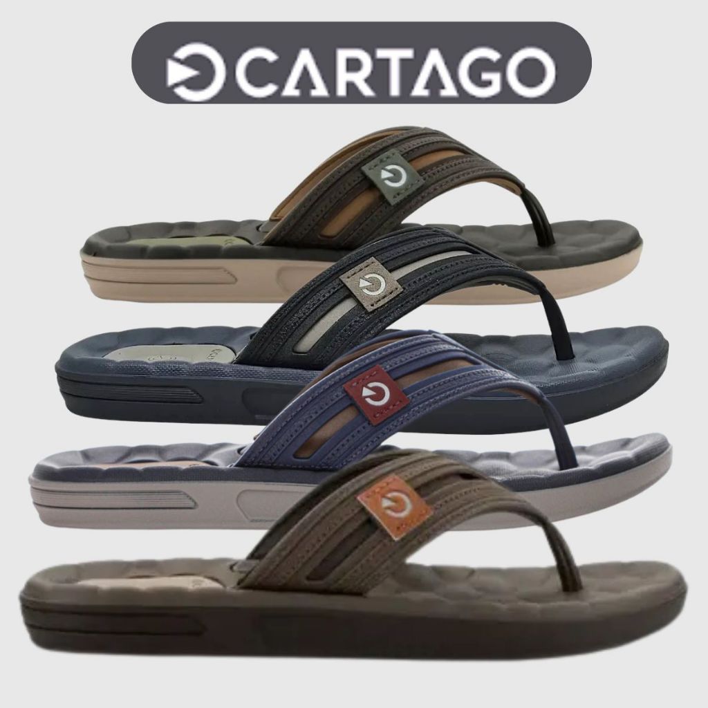 Cartago EGEU IV Chinelo Masculino Dia a Dia Versátil Conforto Leve Palmilha Anatômica Original