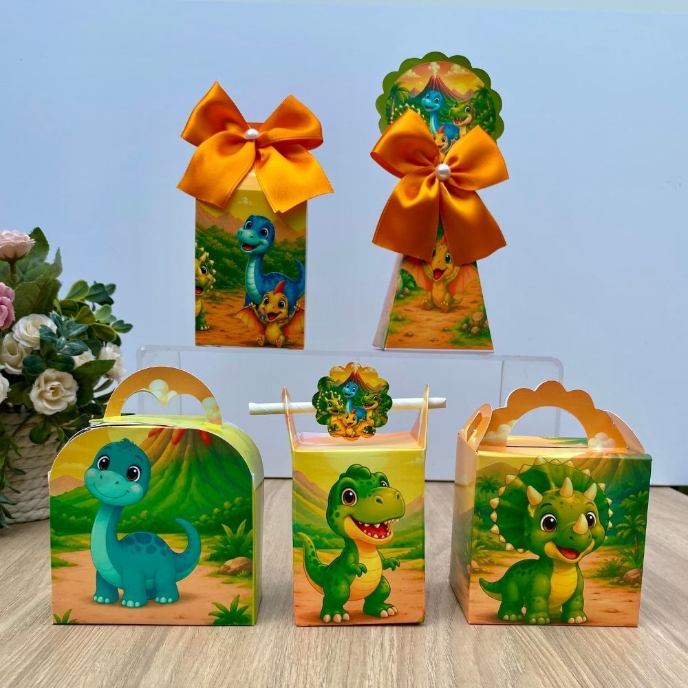 Kit Personalizados Dinossauro dino baby/ Kit Festa Caixinhas Personalizadas Lembrancinha Mimos Aniversário