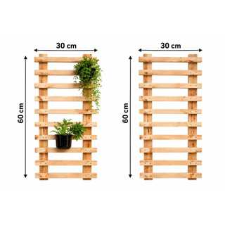 Painel de Madeira Pinus Decorativo, Jardim vertical, Painel de Flores, Suporte para Plantas.