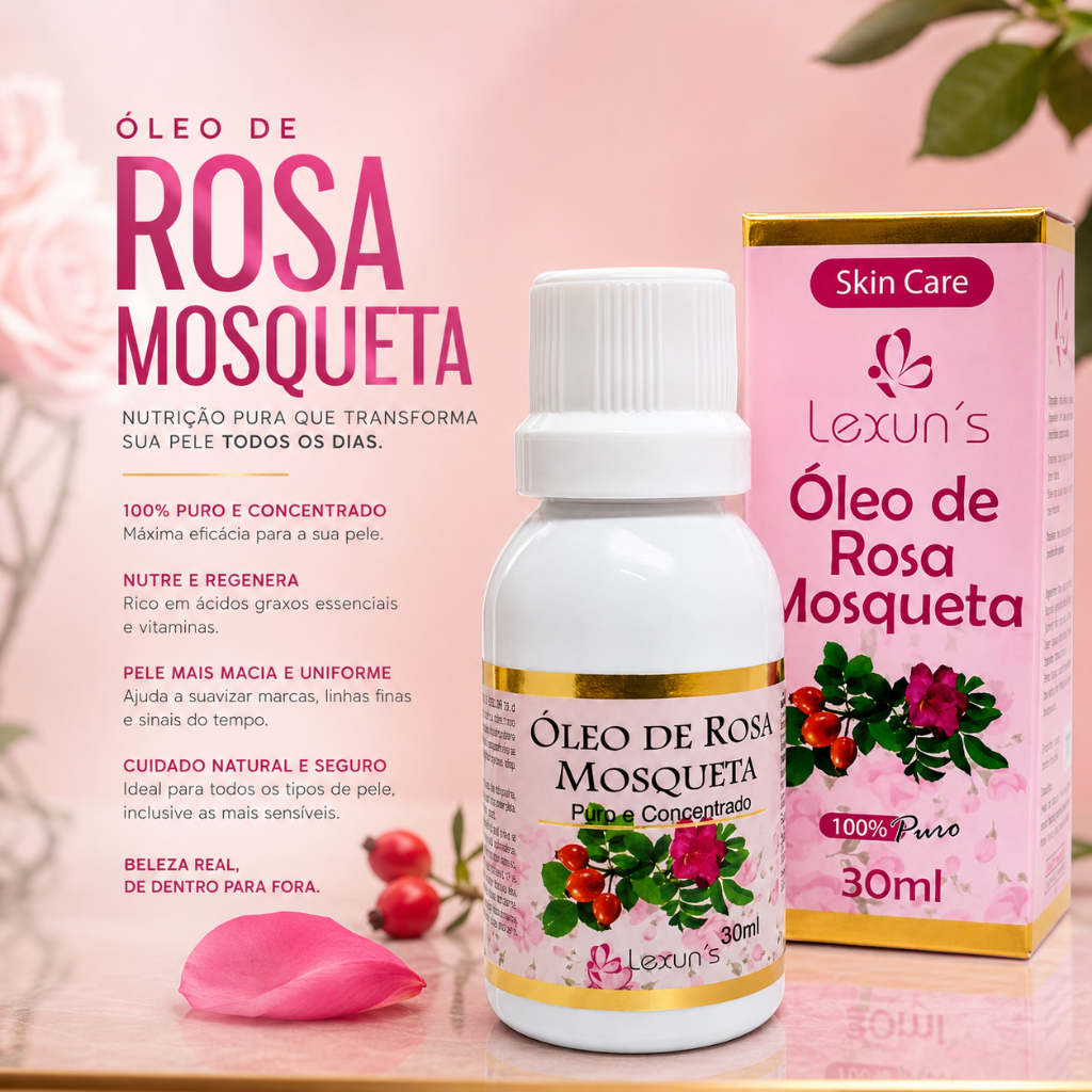 Óleo de Rosa Mosqueta Rubiginosa 30ml - 100% PURO