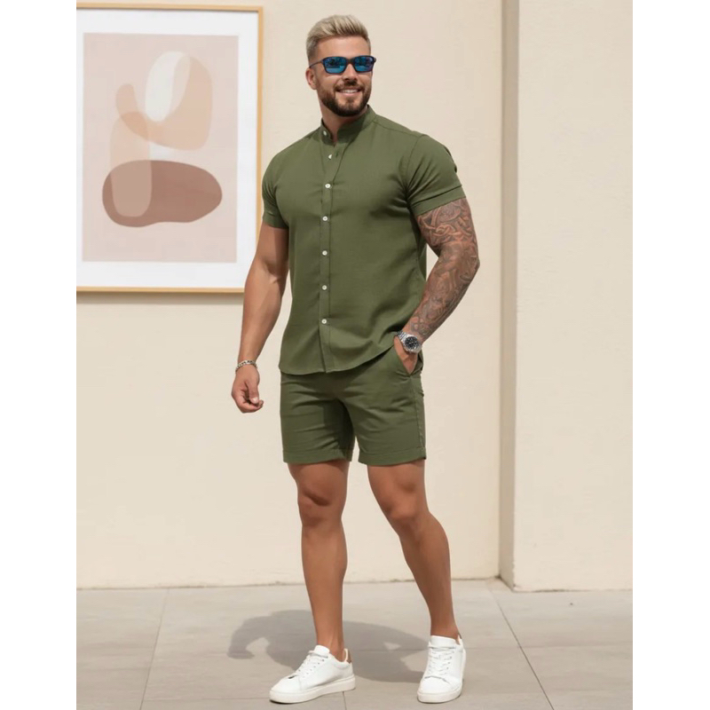 Short Linho Leve e Confortável | bolso faca | elástico| Casual, Verão, Estilo e Elegância