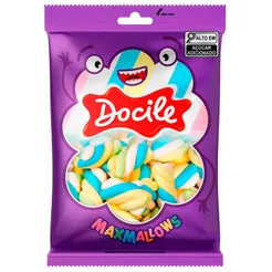 Marshmallow Twist Color 3 Azul, Amarelo, Verde e Branco 220g - Docile