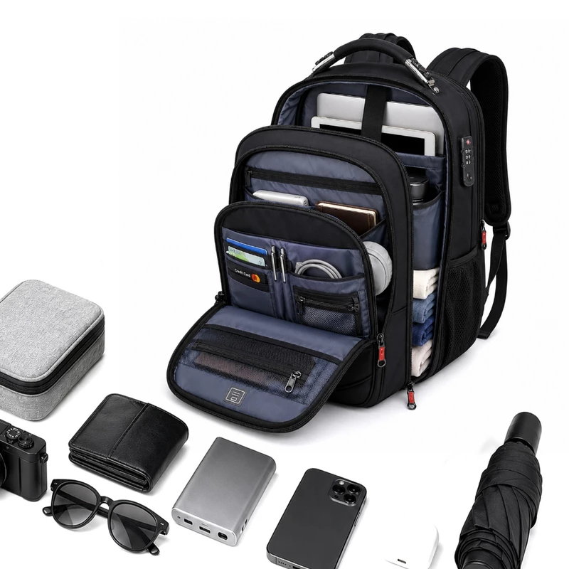 Mochila Unissex 19 Pol Impermeável Grande Capacidade — foto 6