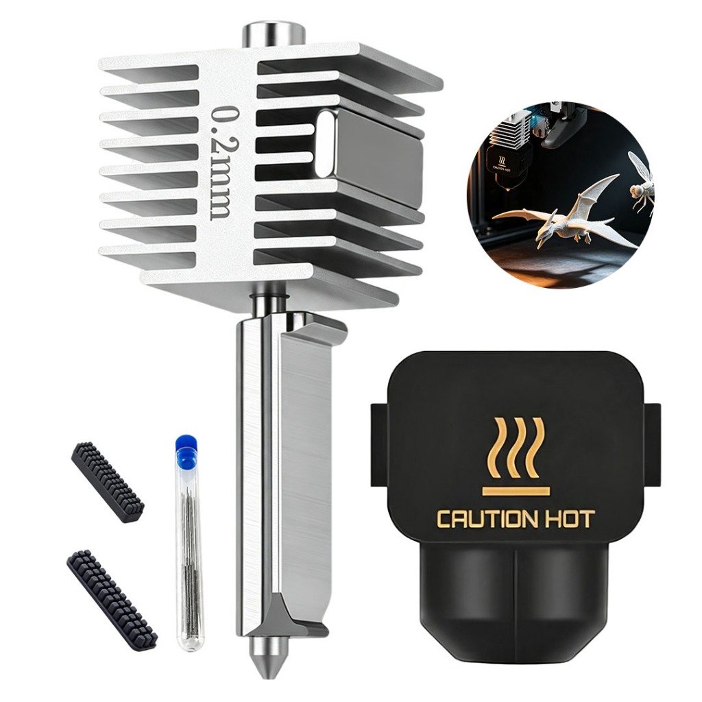 Hotend Para Bambulab A1 A1 Mini 0,2mm/0,4mm Impresora 3D Bico Integrado