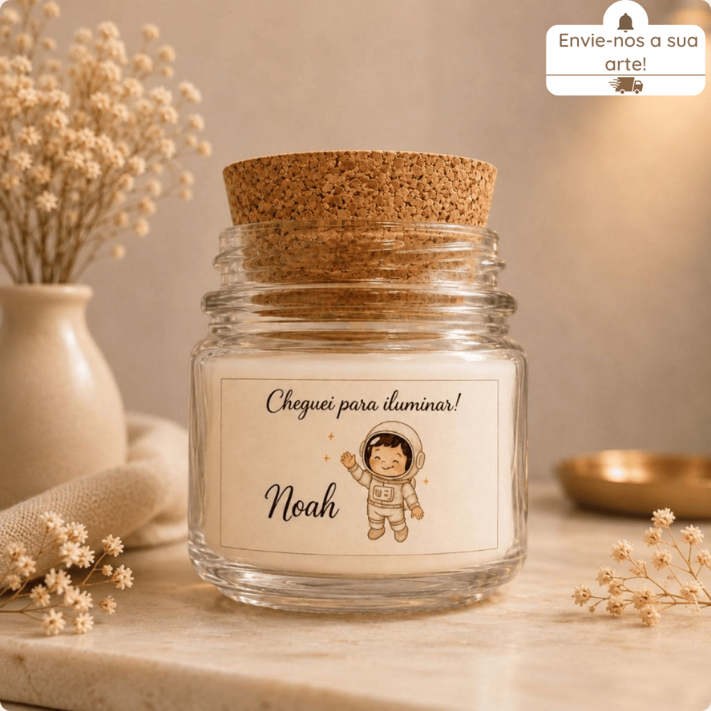 Kit Velas Veganas Aromáticas Personalizadas