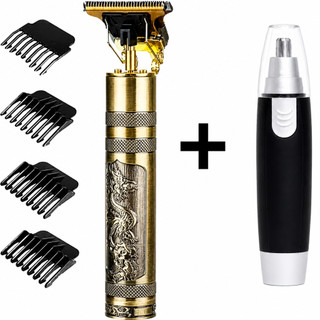 cuidados masculinos - Barbeador e aparador de pelos Maquina cortar cabelo dragão