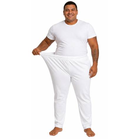 Calça Ração Espirita Unissex Tactel Candomblé Umbanda Com Dois Bolsos Confortável — imagem 2 de 2