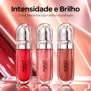 KIKO MILANO Lip Gloss – Brilho Intenso, Efeito Espelhado e Textura Confortável
