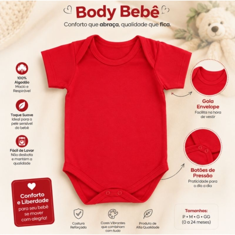 Body Liso Para Seu Bebe Menino E Menina Preto