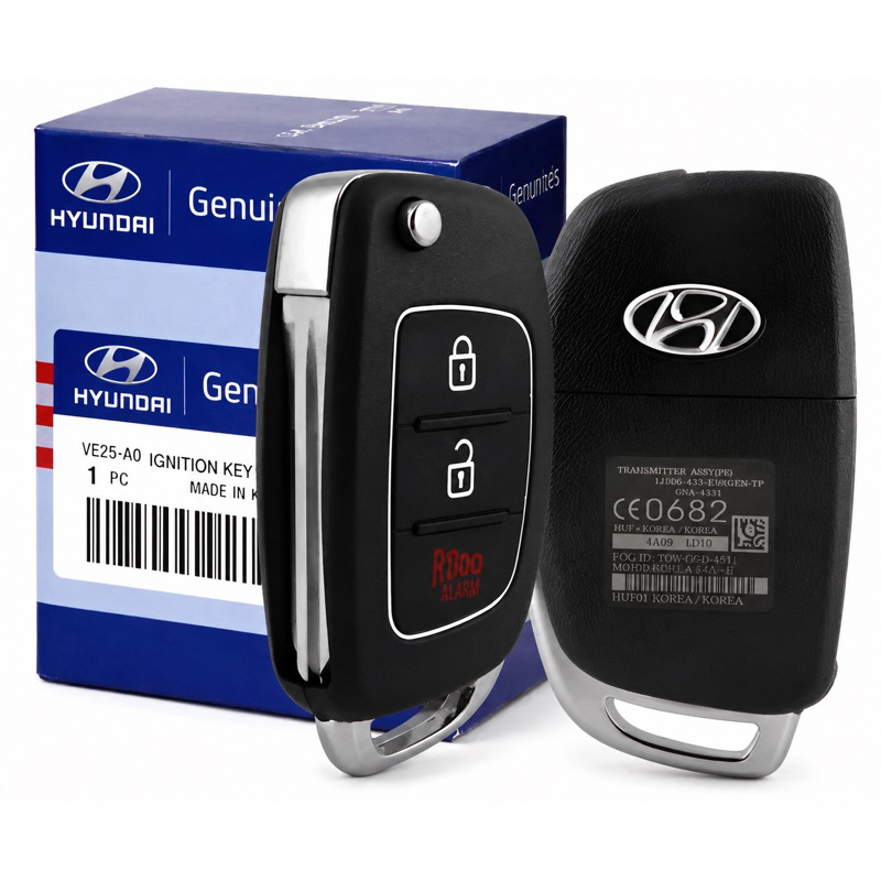 Chave Canivete Carcaça Hyundai HB20 HB20x HB20s 2012 2013 2014 2015 2016 2017 2018 2019