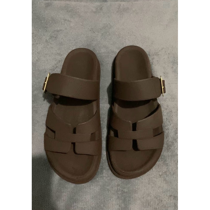 Sandalia Feminina Estilosa Papete Rasteirinha Confortavel Tendencia Blogueira