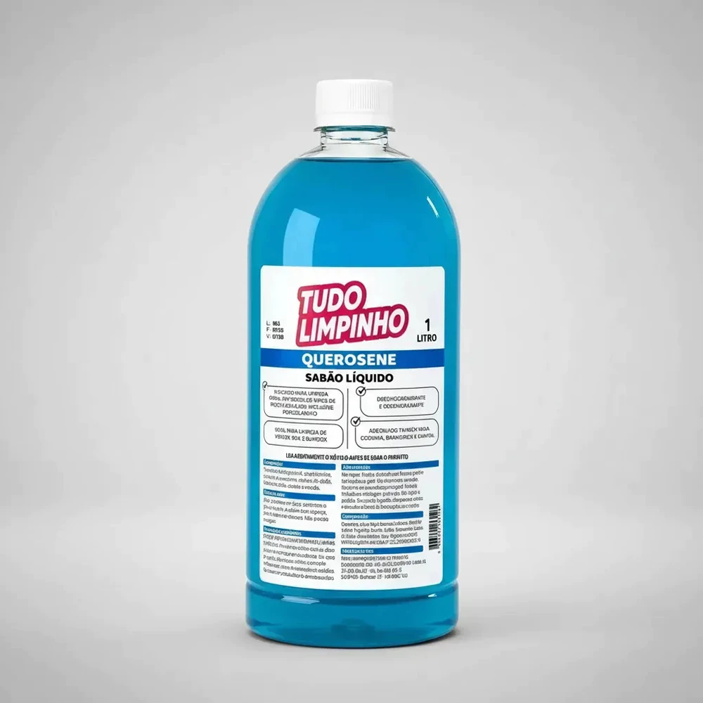 Sabão Querosene 1L Limpeza Pesada Desengordurante Tudo Limpinho
