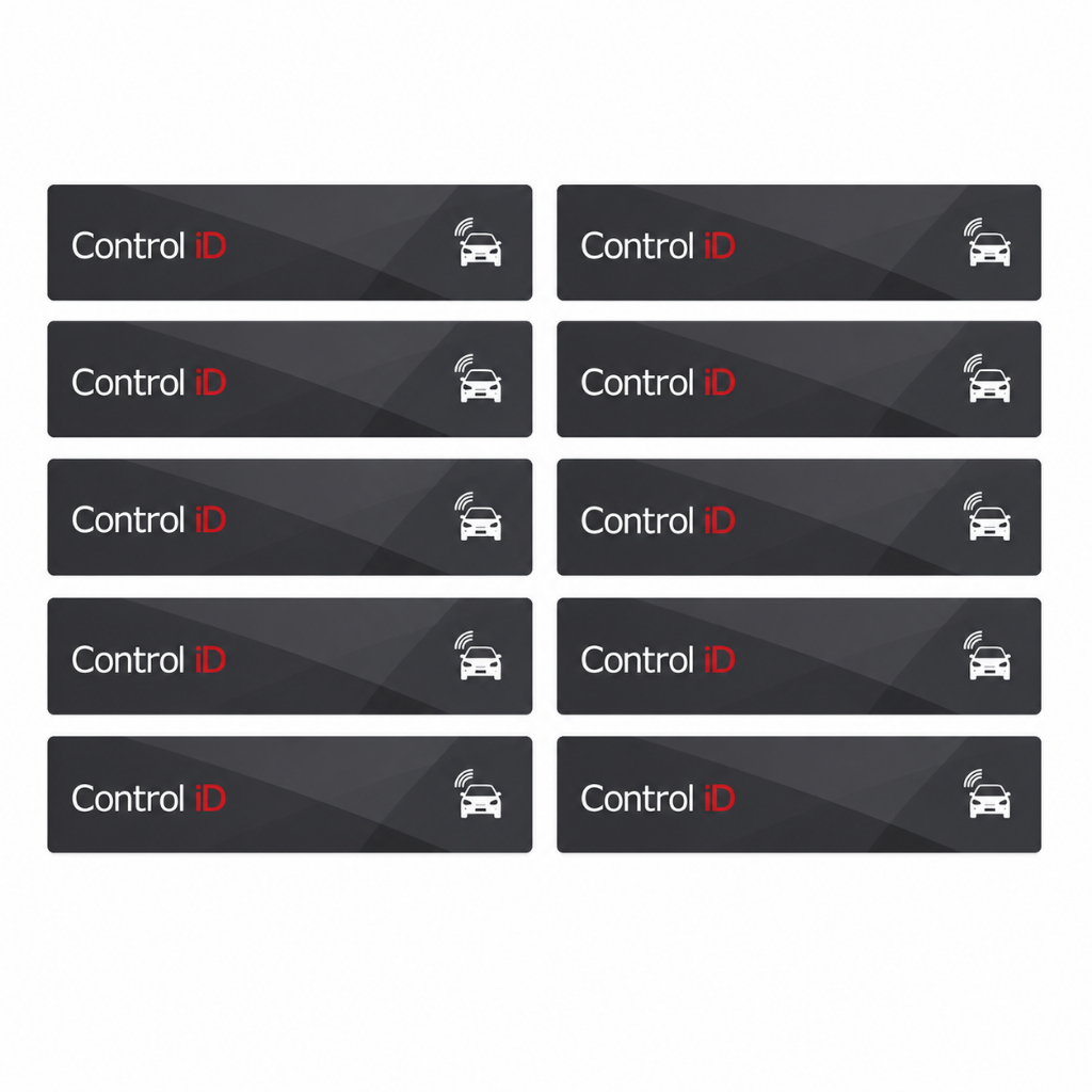 Kit 10 Etiqueta Adesiva Veicular Acesso Condominio Tag Control Id RFID UHF