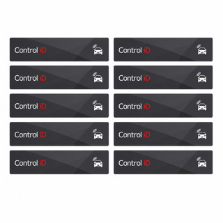 Kit 10 Etiqueta Adesiva Veicular Acesso Condominio Tag Control Id RFID UHF