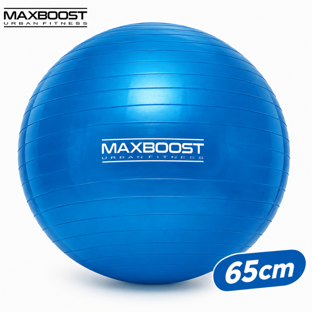 Bola De Ginastica Suiça Pilates 65cm Yoga Abdominais Alongamento Treino Maxboost Até 200kg