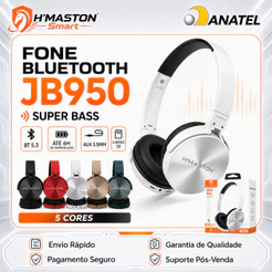 H'maston JB950 Headphone Sem Fio Bluetooth Fone Headset Gamer Fone Gamer Fone De Ouvido Headphone Fone De Ouvido Gamer