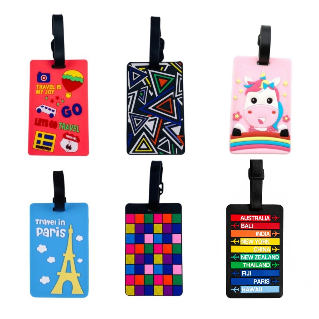 Identificador de Bagagem, Tag Mochila, Estampas Diversas - Allmini