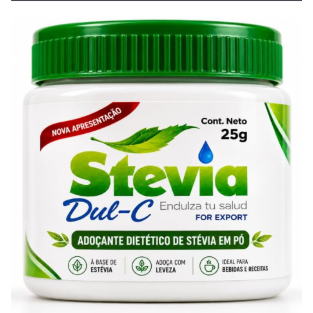 Adoçante Stévia 25g - 100% Natural sem Amargor Residual Dul-C