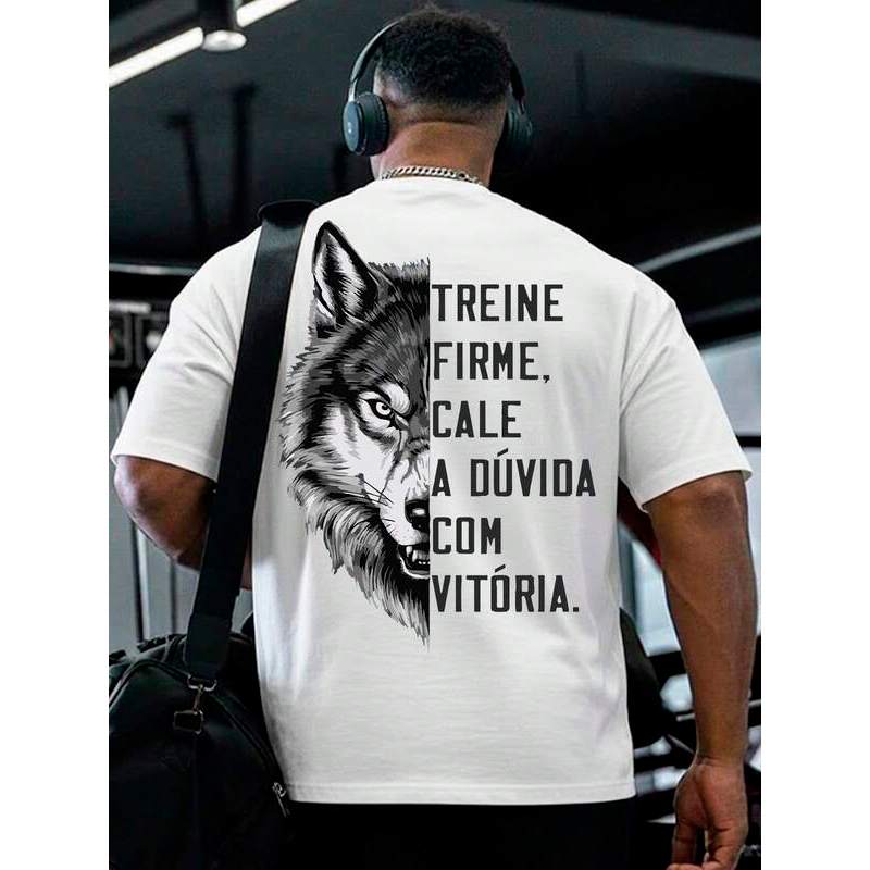 Camiseta Oversized Academia Moda Treino Cale A Duvida Frase Motivaçao Maromba Premium Confortavel